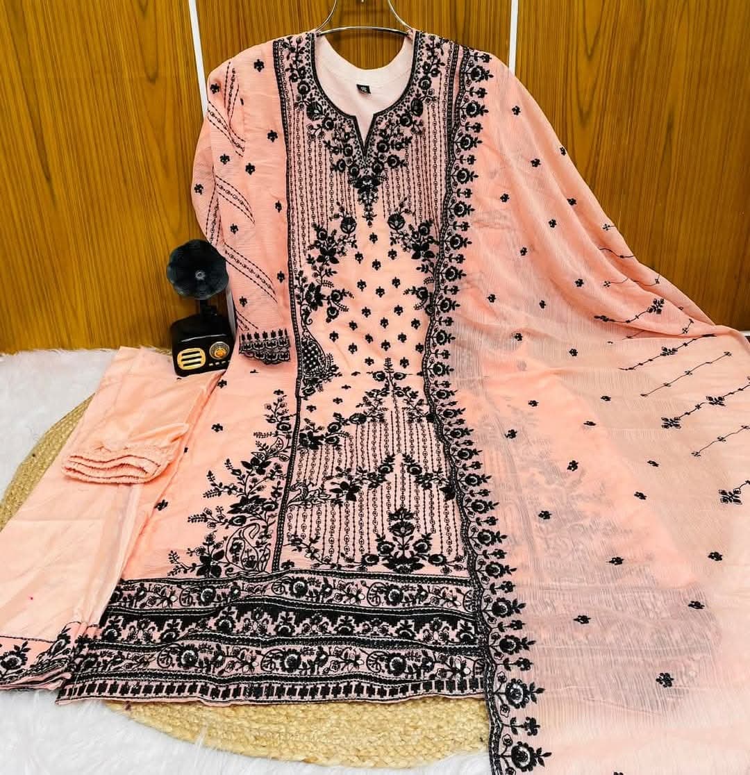 readymade Georgette 4ps★