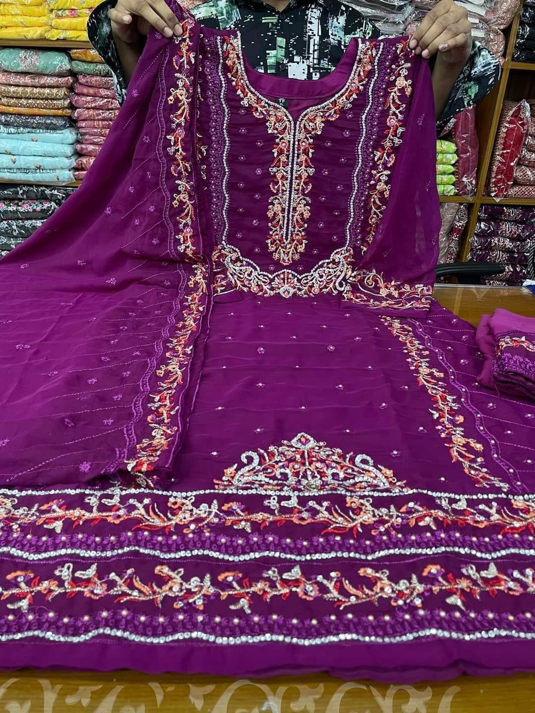 readymade Georgette 4ps★